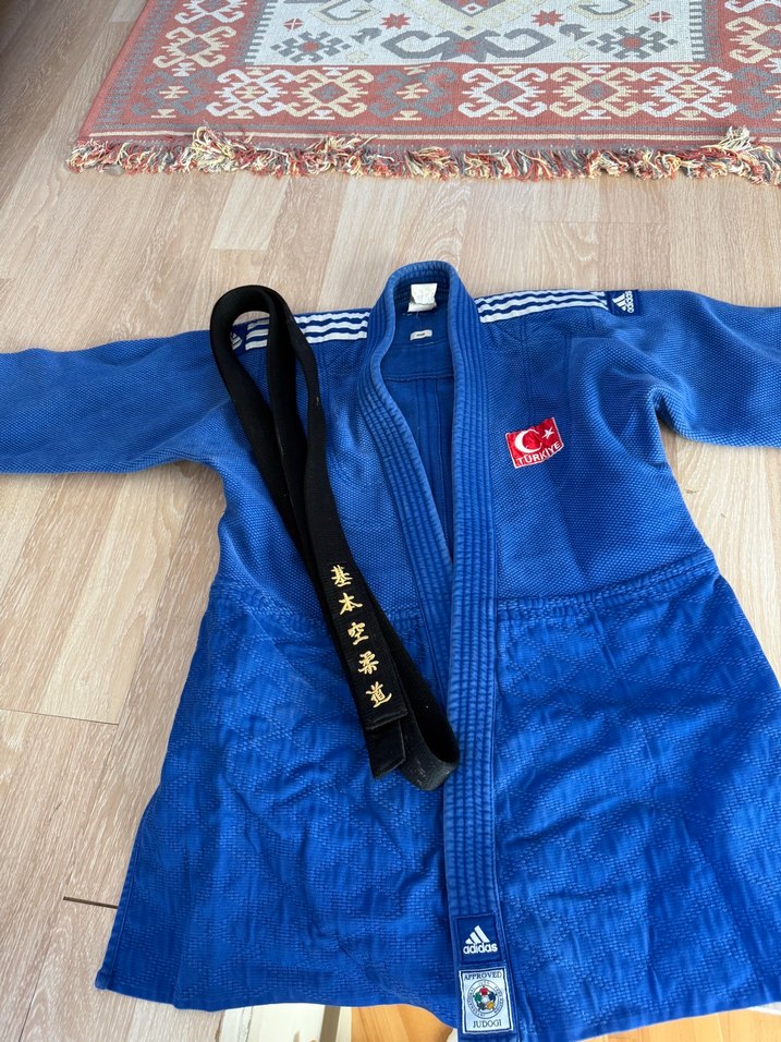 Adidas Lacivert Judo Kıyafeti ve Kuşak - Görsel 4