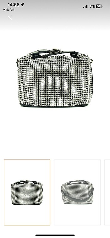  Beden ÇÇS Marka Swarovski Taşlı Abiye Çantası