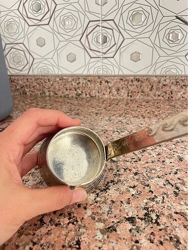 Beden El Yapımı İşlemeli Bakır Cezve