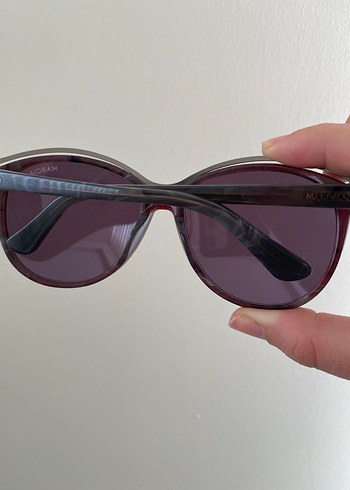 Şeffaf Siyah- Bej Kadın Güneş Gözlüğü - Görsel 2