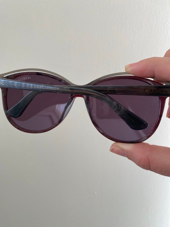 Şeffaf Siyah- Bej Kadın Güneş Gözlüğü - Görsel 2