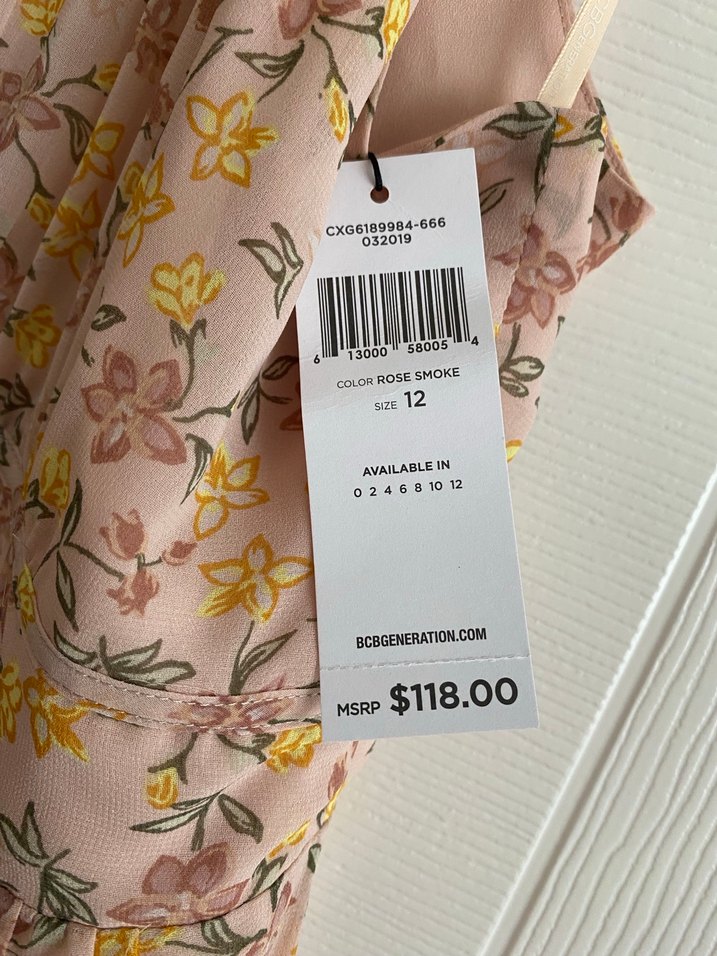 Bej Desenli Bohem Uzun Elbise - Görsel 4