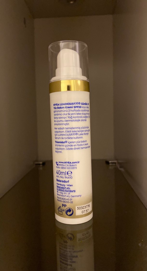 Nivea Luminous Antispot Güneş Koruyucu Krem SPF 50 - Görsel 2