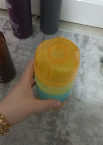 Pastel Renkli Çok Bölmeli Bebek Biberonu - Görsel 2