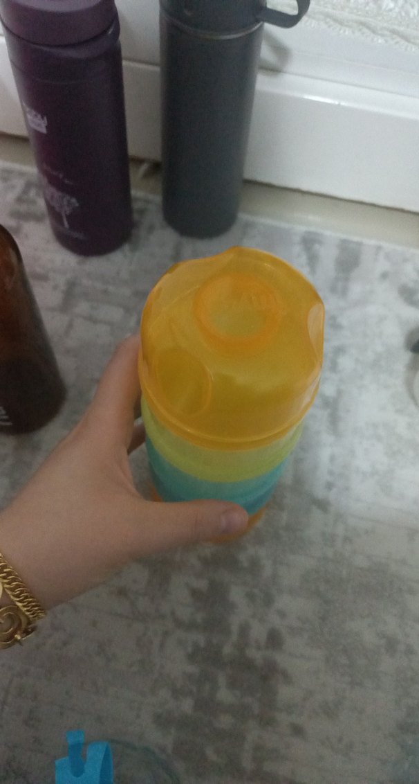 Pastel Renkli Çok Bölmeli Bebek Biberonu - Görsel 2