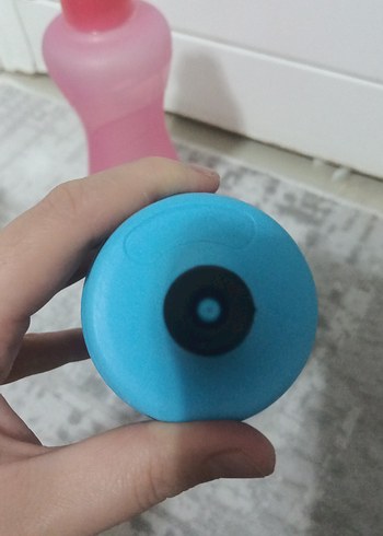 Mavi Bebek Biberonu Süper Kahraman Desenli - Görsel 2