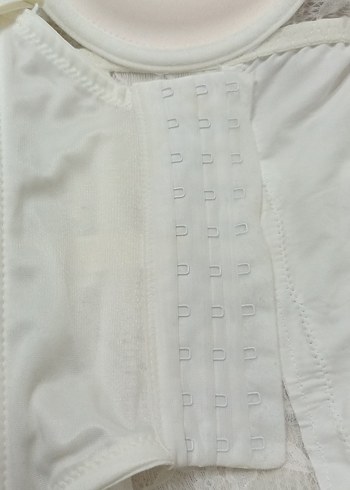 Beyaz Bohem Midi Dantelli Büstiyer - Görsel 5