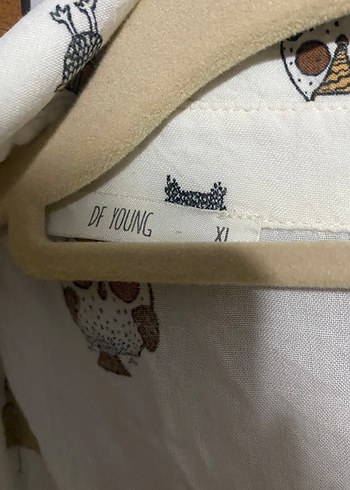 Defacto Baykuş Desenli Beyaz Kadın Gömlek