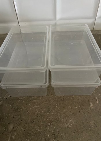 Siyah Kapaklı Şeffaf Saklama Kutuları - Görsel 5