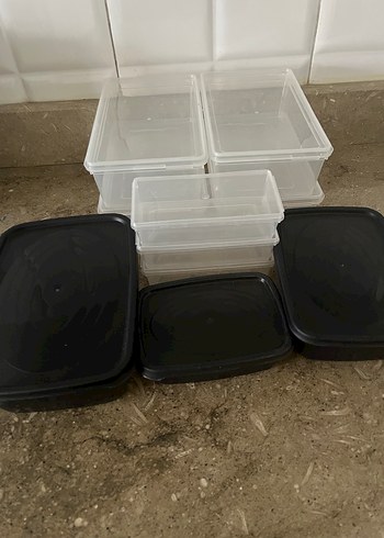 Siyah Kapaklı Şeffaf Saklama Kutuları - Görsel 2
