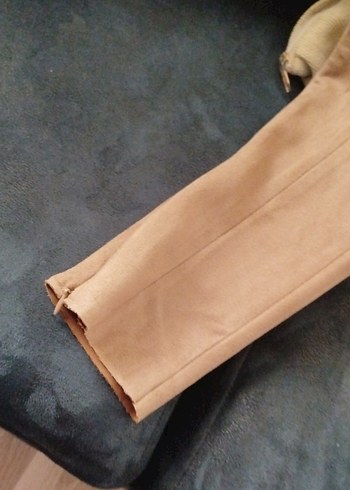 Zara Kahverengi süet tayt pantolon