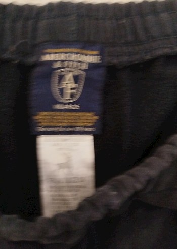 Abercrombie & Fitch Siyah Bol Kesim Spor Şort