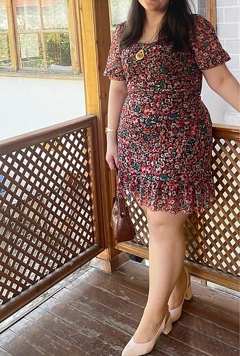xl Beden çeşitli Renk Trendyolmilla çiçekli elbise