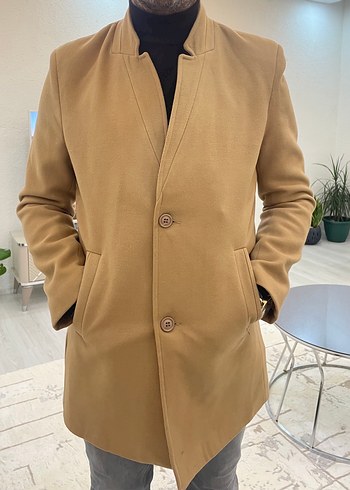 Düğmeli Kahverengi Süet Midi Erkek Kaban - Görsel 6