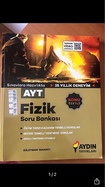 AYDIN YAYINLARI AYT FİZİK SORU BANKASI