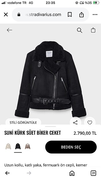 Stradivarius Stradivarius suni kürk