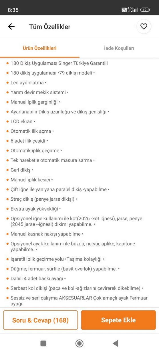 Mavi Singer Dikiş Makinesi - Görsel 3