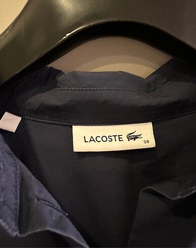 m Beden Lacoste pileli gömlek elbise