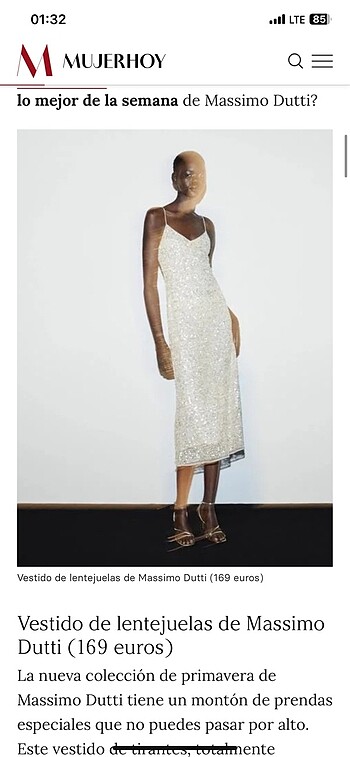 Massimo dutti pullu elbise