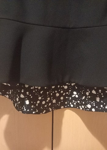 Codentry Siyah Fırfırlı Mini Etek - Görsel 3