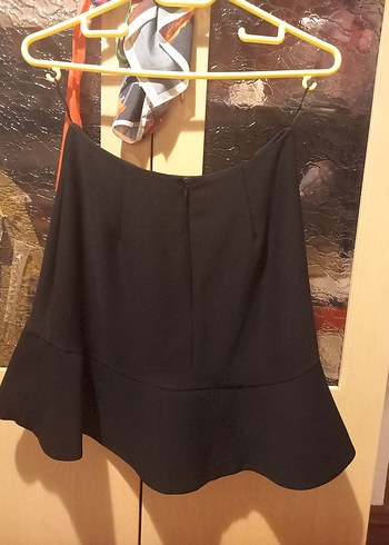 Codentry Siyah Fırfırlı Mini Etek - Görsel 5