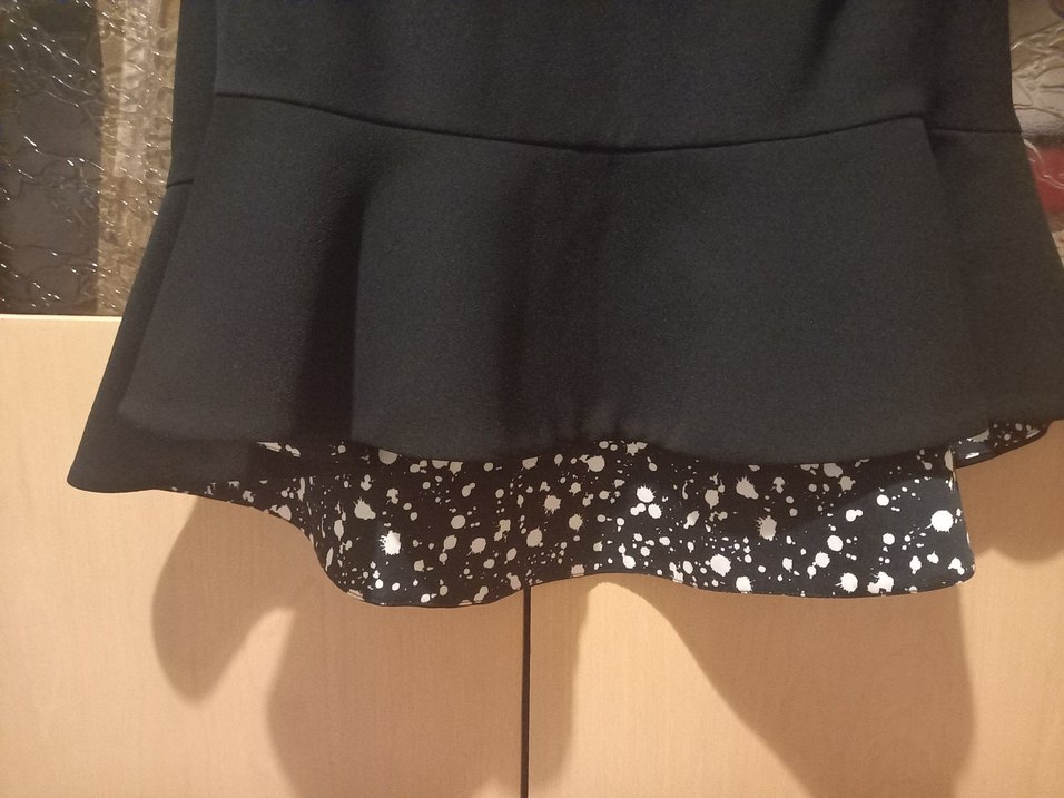 Codentry Siyah Fırfırlı Mini Etek - Görsel 3