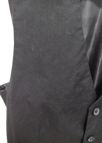 Düğmeli Siyah Erkek Yelek - Görsel 7