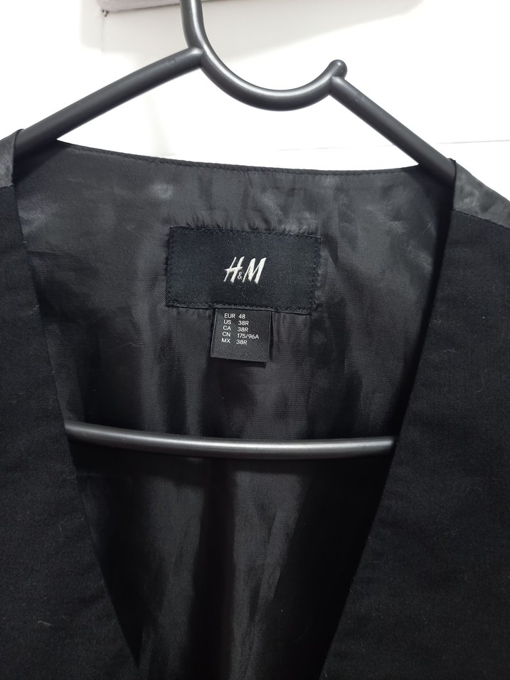 Düğmeli Siyah Erkek Yelek - Görsel 2