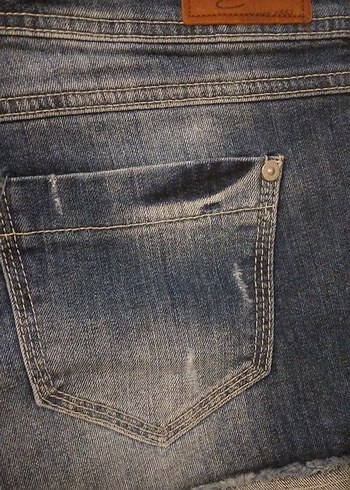 xs Beden Kadın Mavi Mini Denim Şort