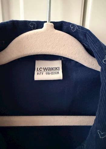 Düğmeli Lacivert Kız çocuk gömlek - Görsel 3