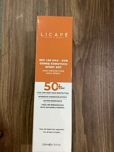 Licape güneş kremi