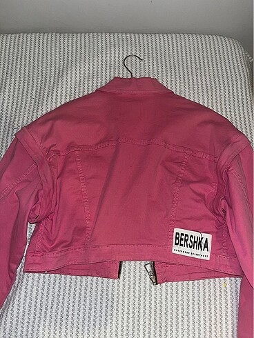 Bershka Bershka pembe kot ceket
