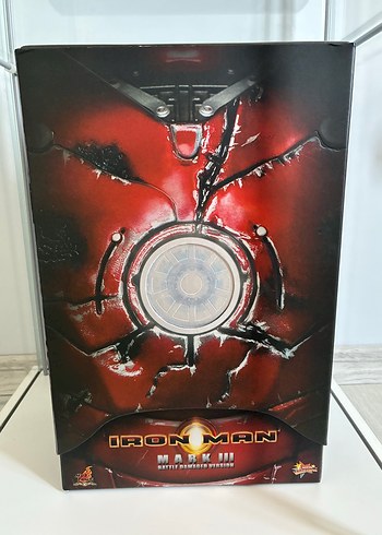 Sıfır Hot Toys Iron Man 1 Mark 3 Battle Damaged MMS 110 1/6