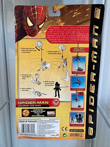  Beden Renk Sıfır Toybiz Web Climbing Spiderman 2