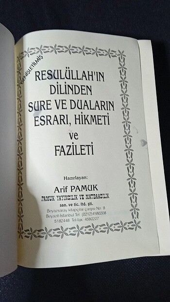  Beden Renk Resulullahın Dilinden Sureler ve Dualar Fazileti Esrarı Hikmeti 