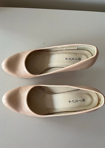 Bej Stiletto Topuklu Kadın Ayakkabı - Görsel 2