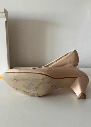 Bej Stiletto Topuklu Kadın Ayakkabı - Görsel 3