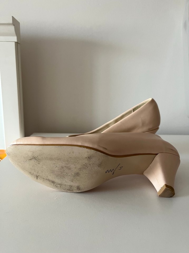 Bej Stiletto Topuklu Kadın Ayakkabı - Görsel 3