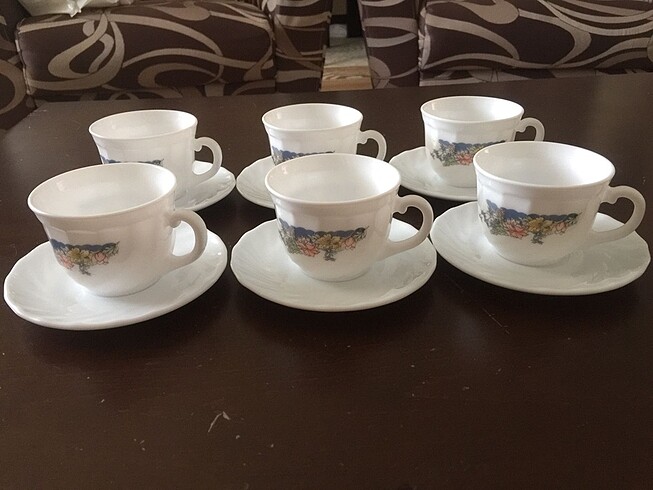 Arcopal çay & kahve fincanı takımı 6?lı