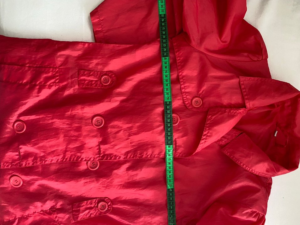 Parlak Pembe Kadın Midi yağmurluk - Görsel 5