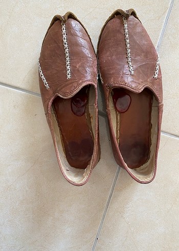 Kahverengi Parlak Deri Espadril - Görsel 3