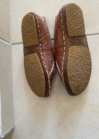 Kahverengi Parlak Deri Espadril - Görsel 5