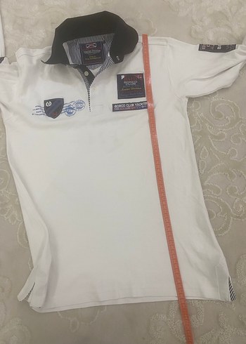 Düğmeli Uzun Kollu Beyaz Polo Tişört - Görsel 6