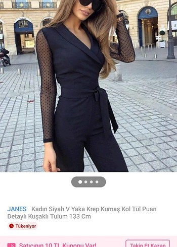 Siyah Uzun Kollu Gotik Tulum - Görsel 5