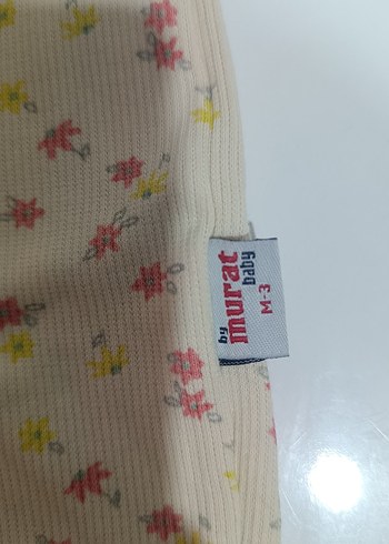 Bebek Kız Düğmeli Çiçekli Tulum - Görsel 3