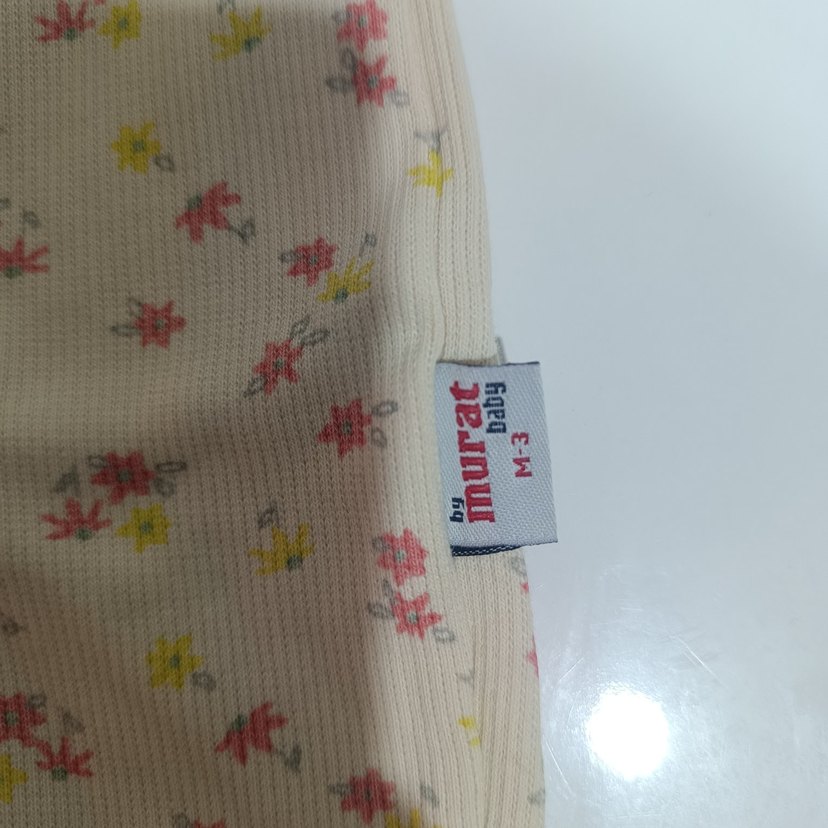 Bebek Kız Düğmeli Çiçekli Tulum - Görsel 3