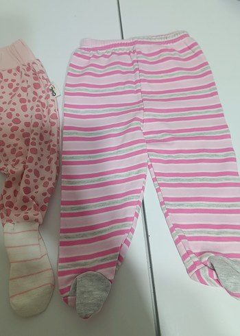 Kız Çocuk Pembe Baskılı Dar Kesim Pantolon - Görsel 4