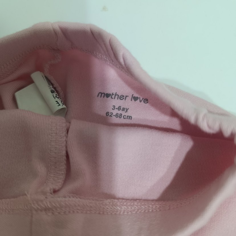 Kız Çocuk Pembe Baskılı Dar Kesim Pantolon - Görsel 5