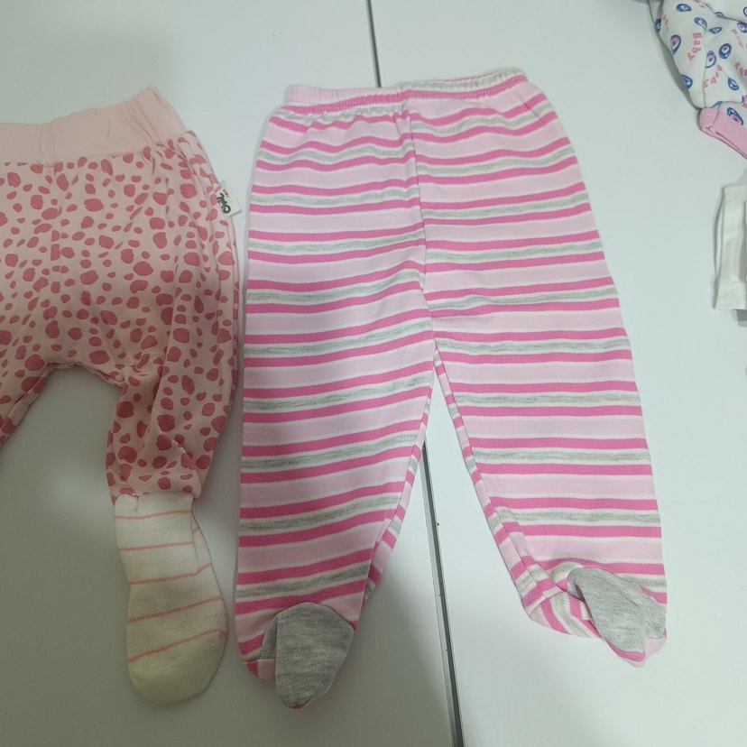 Kız Çocuk Pembe Baskılı Dar Kesim Pantolon - Görsel 4