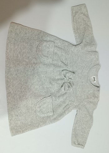 Gri Kız Çocuk Triko Elbise - Görsel 2